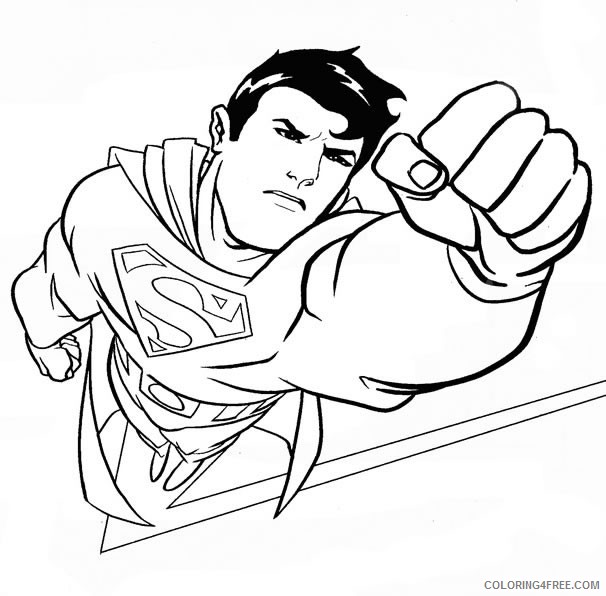 superman coloring pages in action Coloring4free
