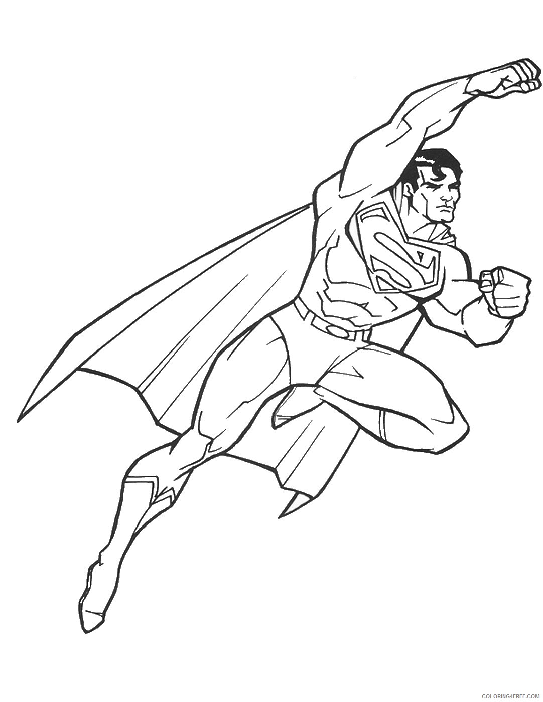 superman coloring pages printable free Coloring4free