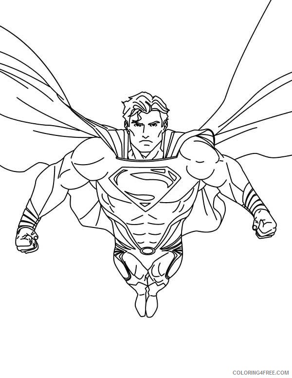 superman coloring pages strong superhero Coloring4free