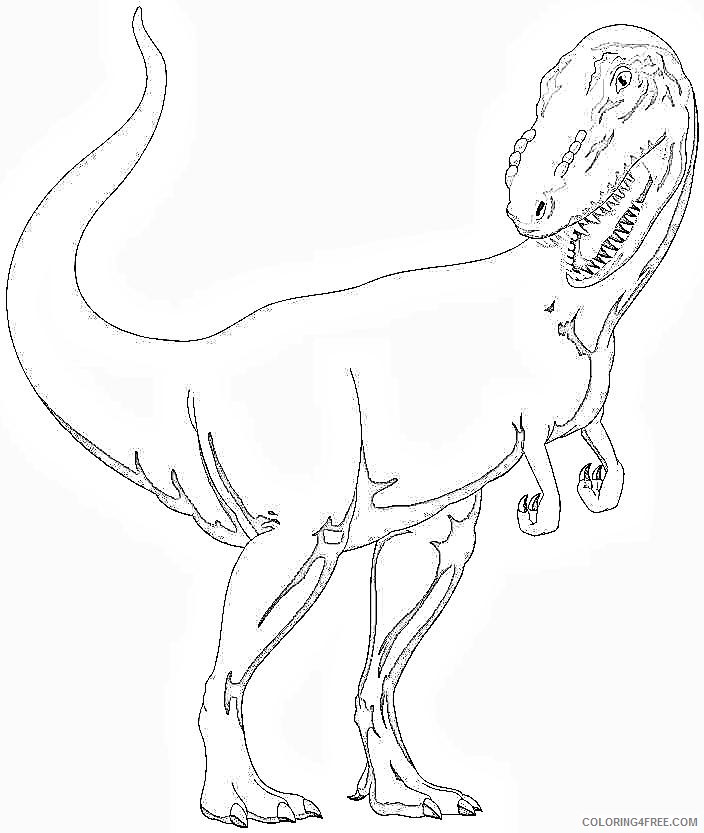 t rex coloring pages dinosaurs Coloring4free