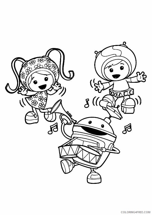 team umizoomi coloring pages dancing Coloring4free