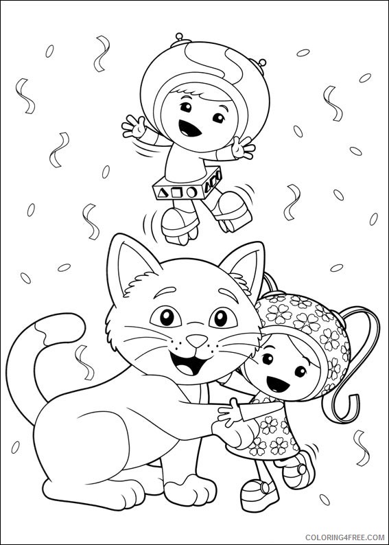 team umizoomi coloring pages geo brownie and milli Coloring4free