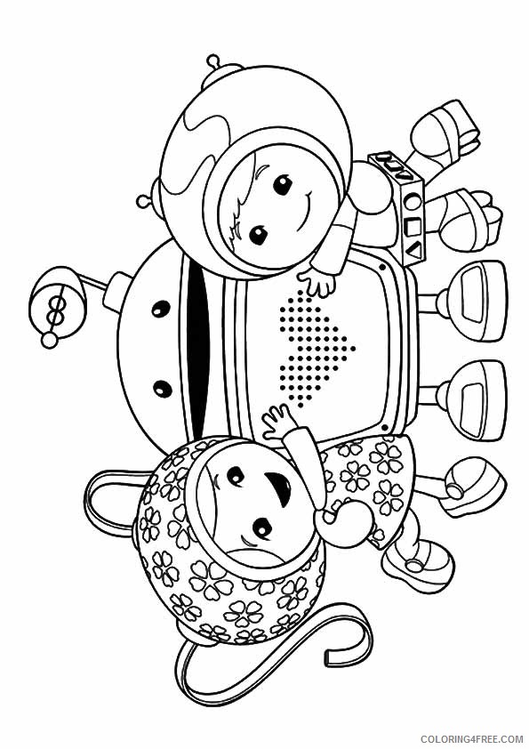team umizoomi coloring pages milli bot geo Coloring4free