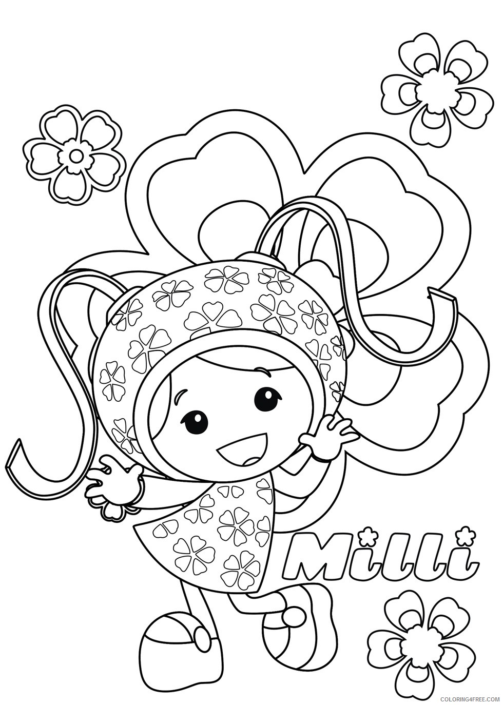 team umizoomi milli coloring pages Coloring4free