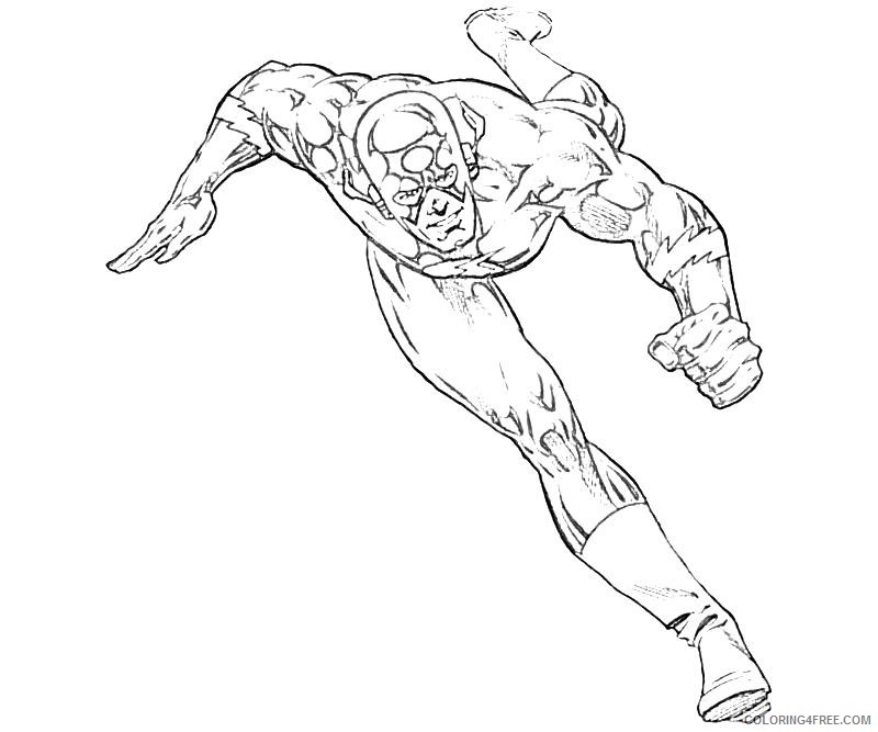 the flash coloring pages cw Coloring4free