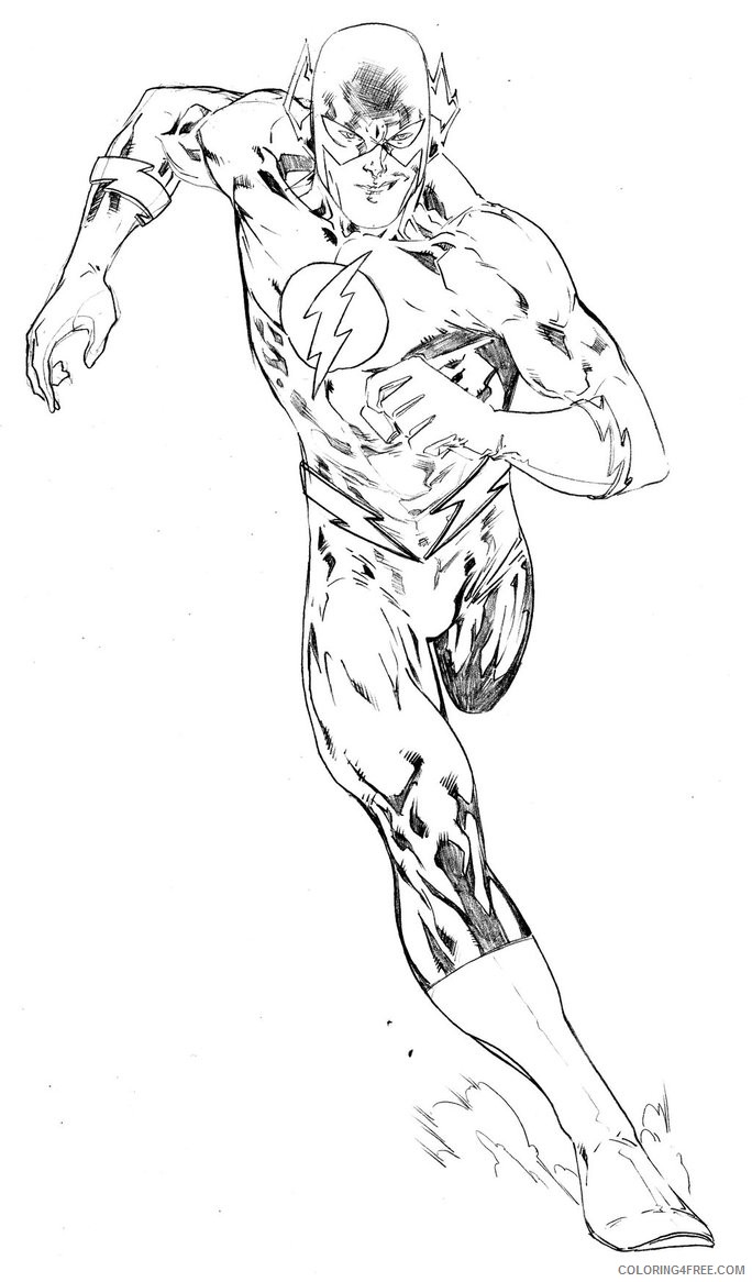 the flash coloring pages running Coloring4free