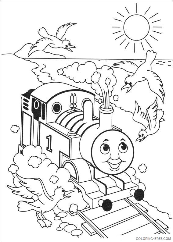 thomas and friends coloring pages at the beach Coloring4free