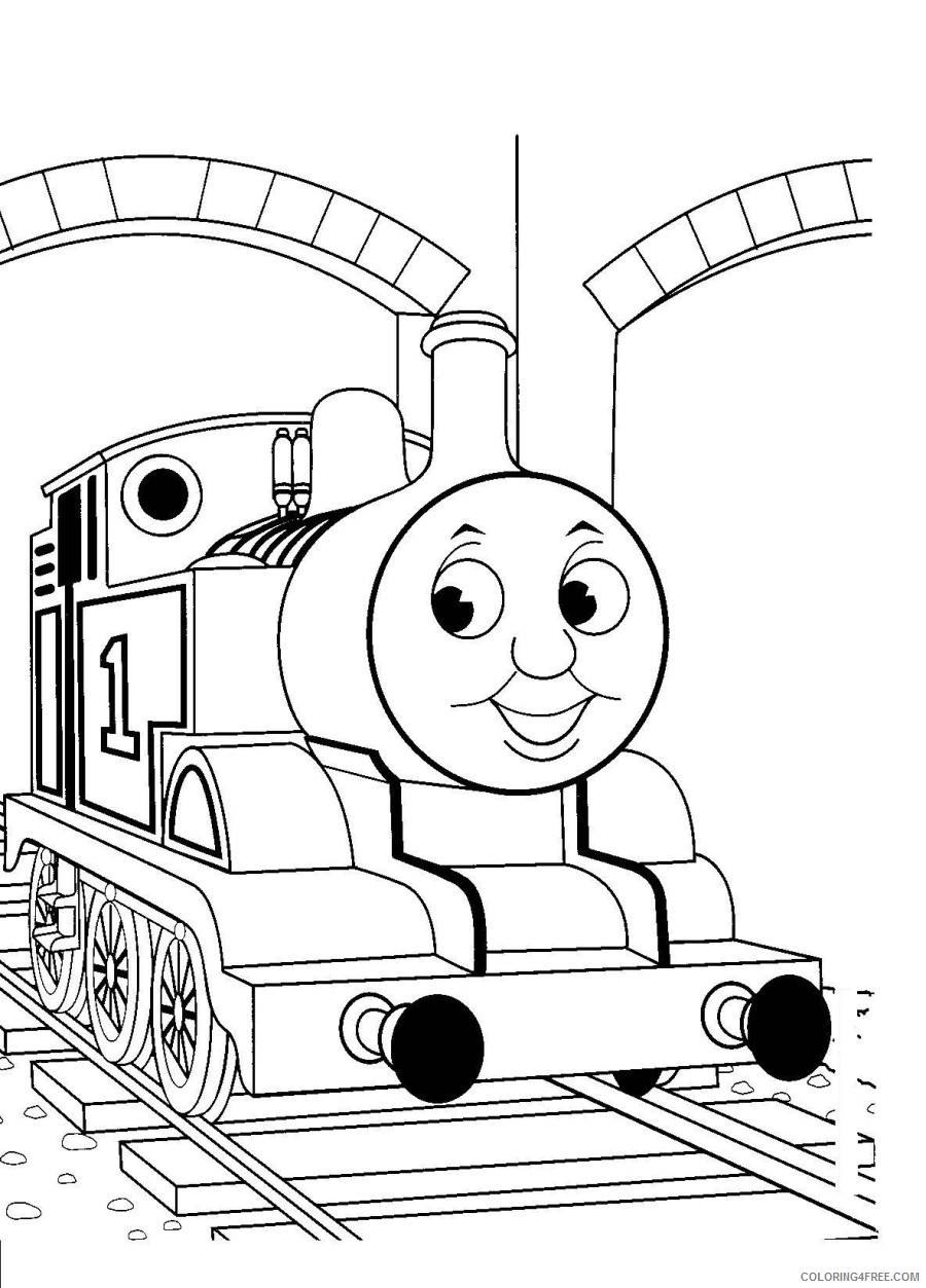 thomas and friends coloring pages in the station Coloring4free