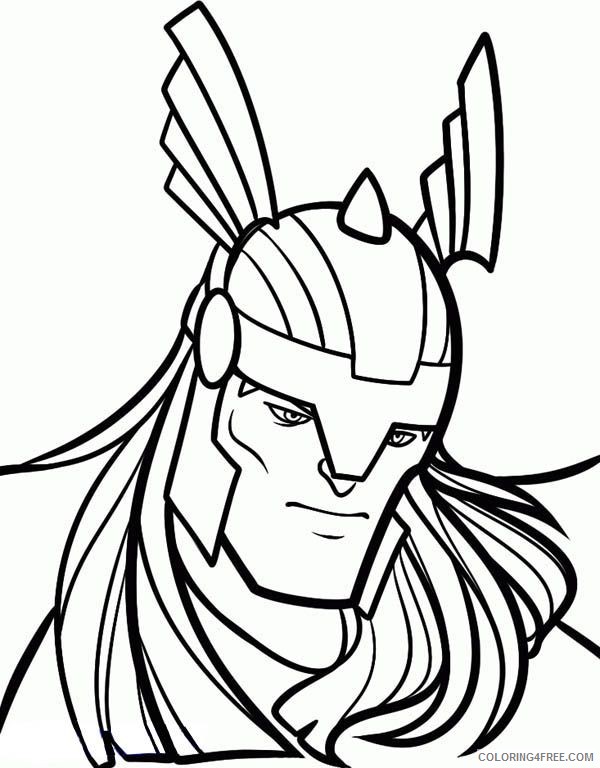 thor face coloring pages Coloring4free