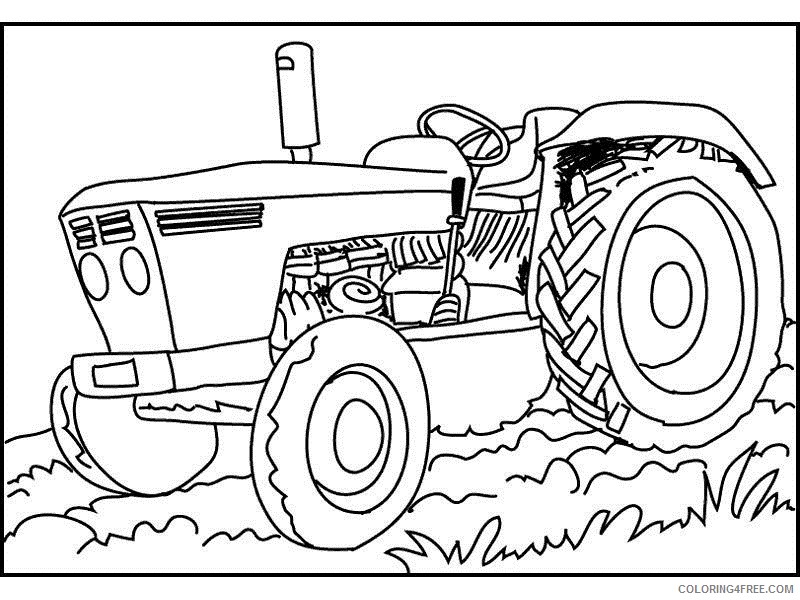 tractor coloring pages for kindergarten Coloring4free