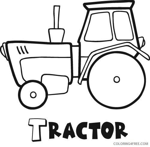 tractor coloring pages for preschooler Coloring4free