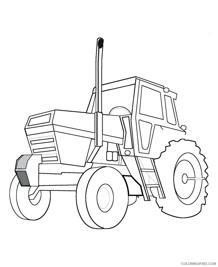 tractor coloring pages free to print Coloring4free