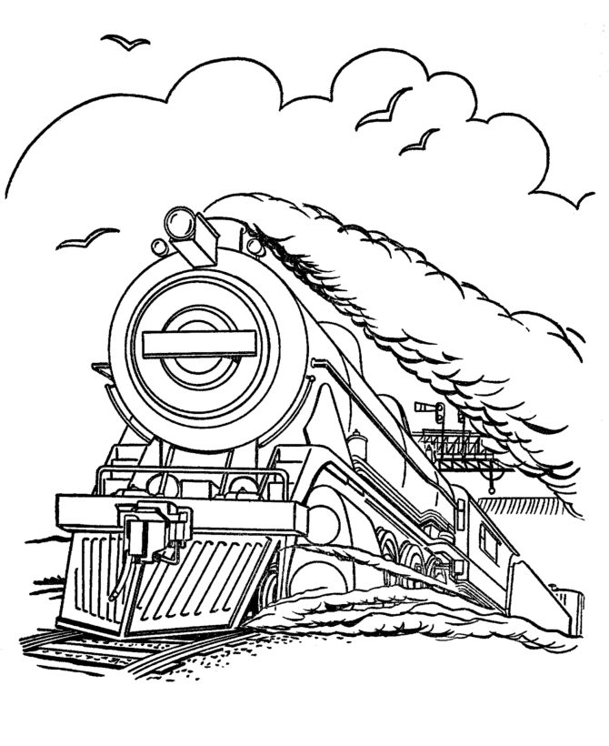 train coloring pages of steam train Coloring4free