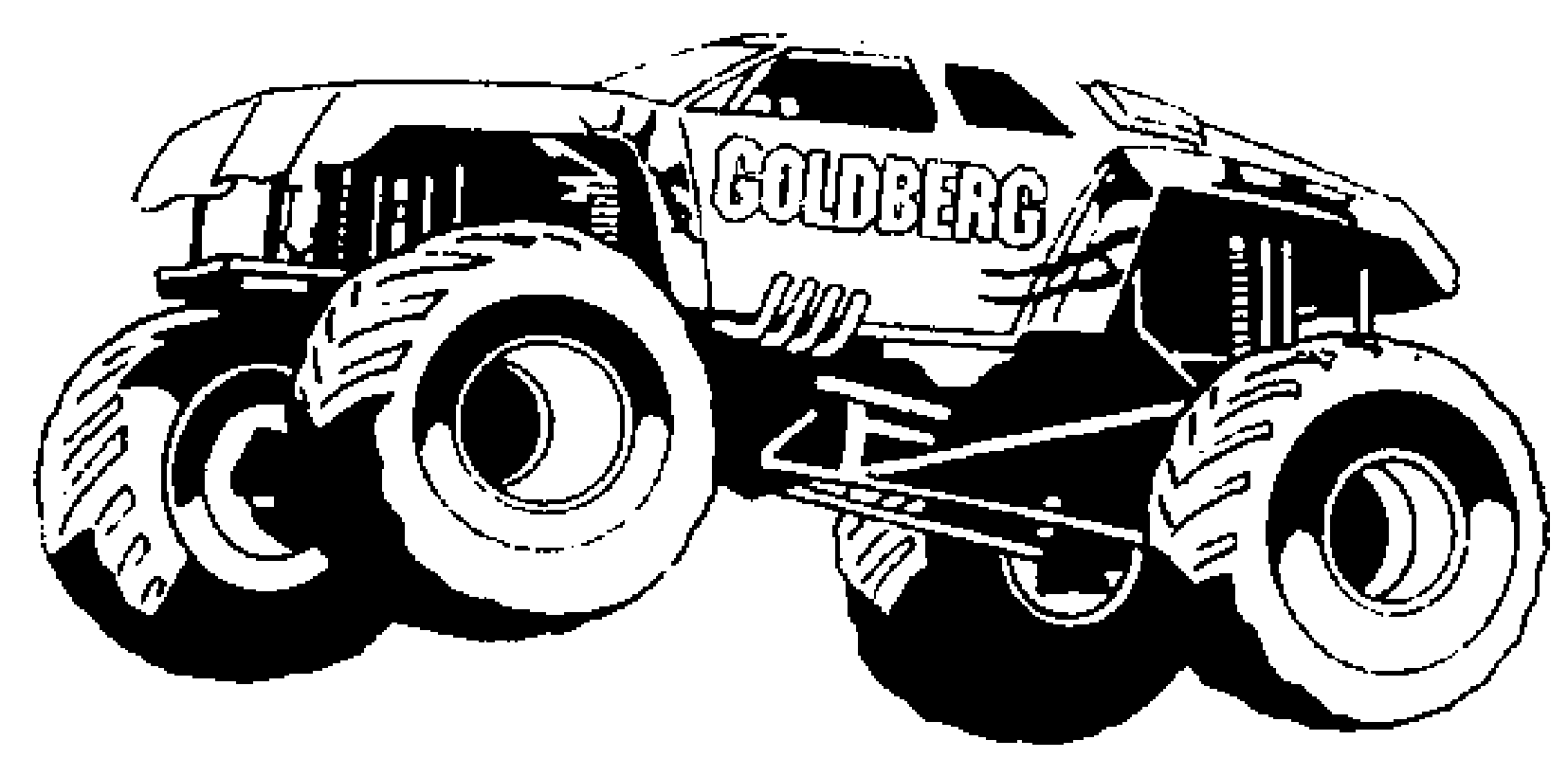 truck coloring pages big monster truck Coloring4free