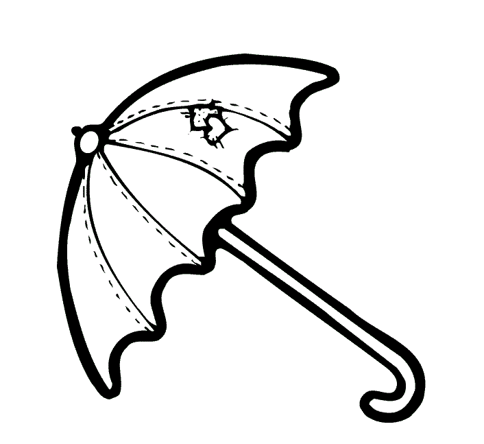 umbrella coloring pages for kids Coloring4free