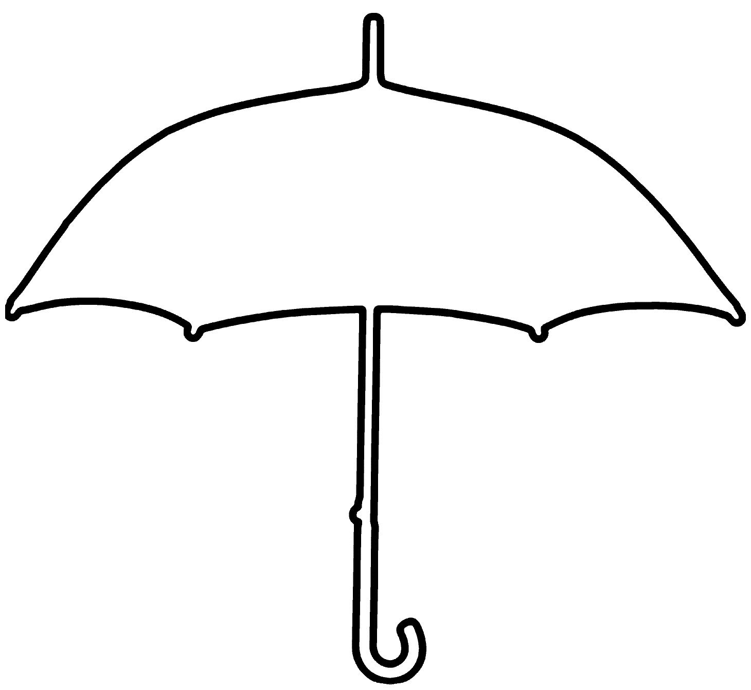umbrella coloring pages for preschool Coloring4free