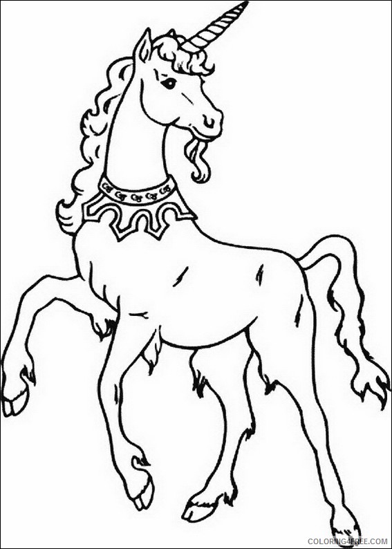 unicorn coloring pages free printable Coloring4free