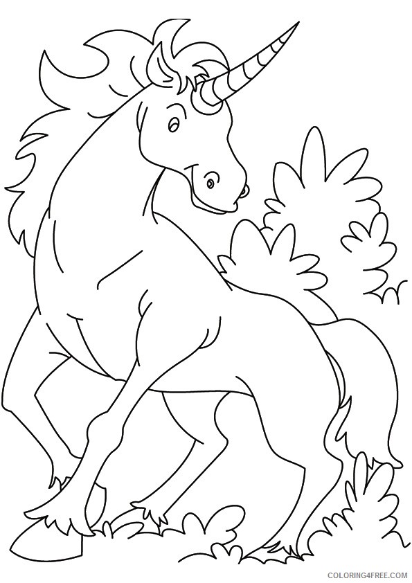 unicorn coloring pages printable Coloring4free