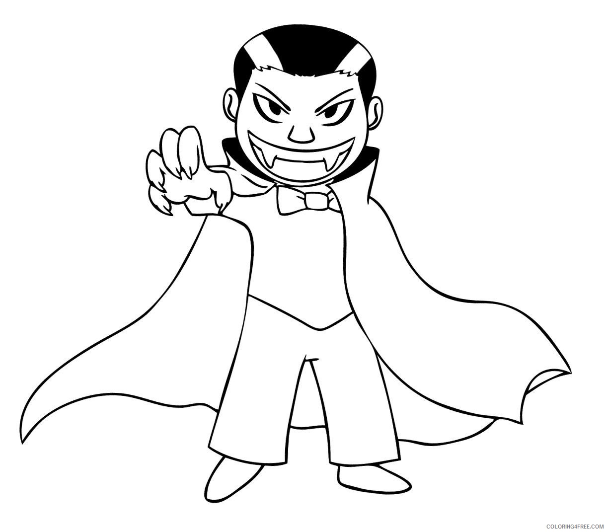 vampire coloring pages for boys Coloring4free