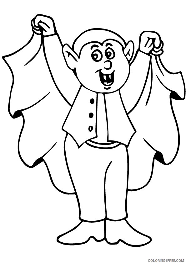 vampire coloring pages for kids Coloring4free