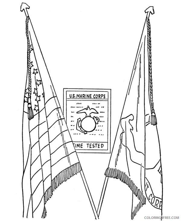 veterans day coloring pages flags Coloring4free