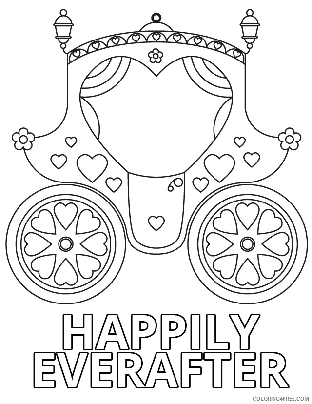 wedding coloring pages chariot Coloring4free