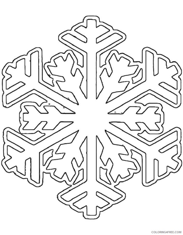 winter snowflake coloring pages Coloring4free
