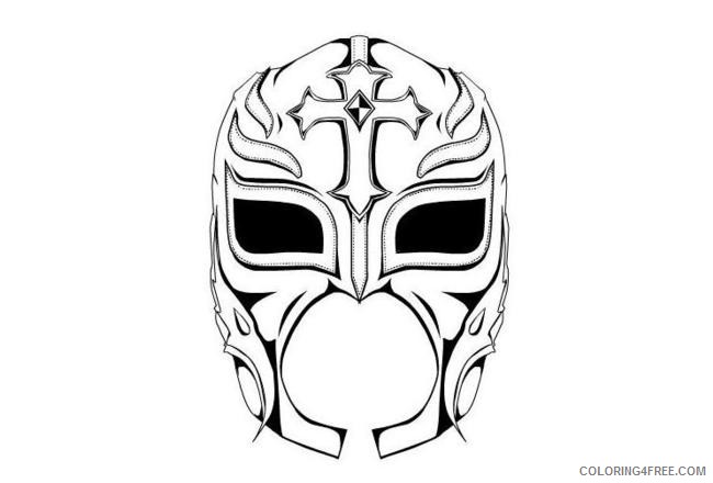 wwe coloring pages rey mysterio mask Coloring4free