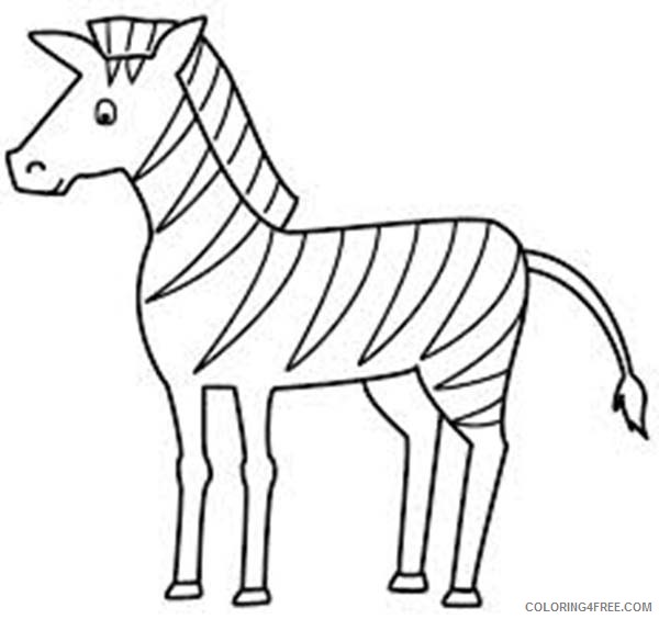 zebra coloring pages for toddler Coloring4free
