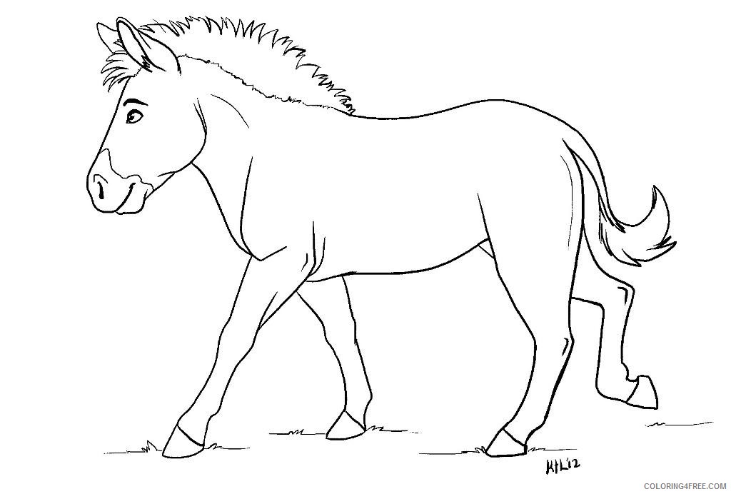 zebra coloring pages without stripes Coloring4free