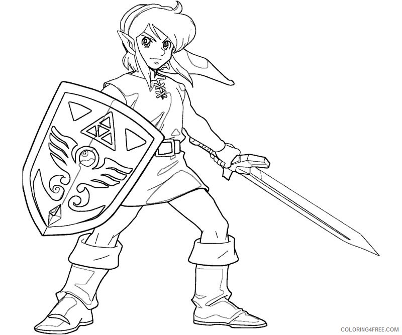 zelda coloring pages for boys Coloring4free