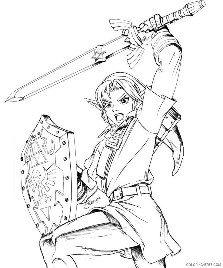 zelda coloring pages printable Coloring4free
