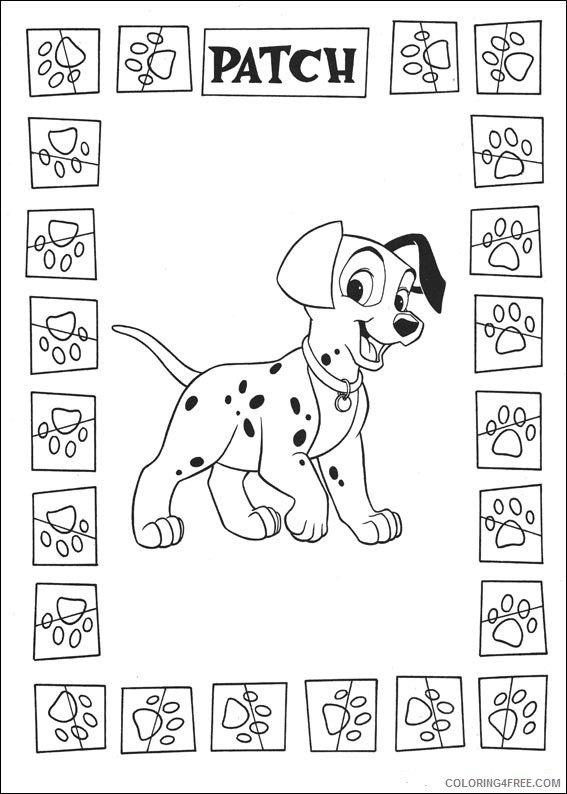 101 Dalmatians Coloring Pages Printable Coloring4free