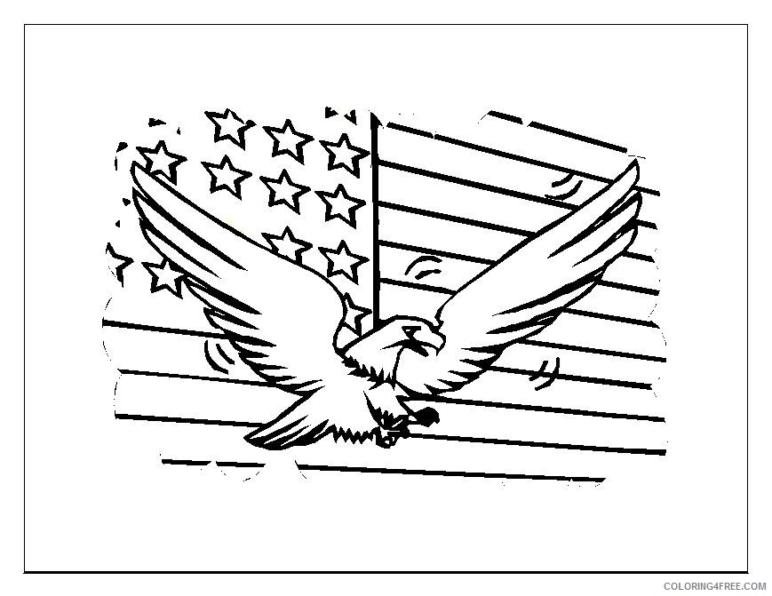 4th of july coloring pages bald eagle Coloring4free