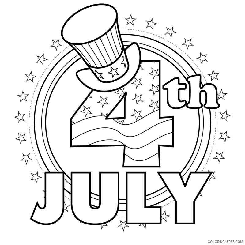 4th of july coloring pages independence day Coloring4free