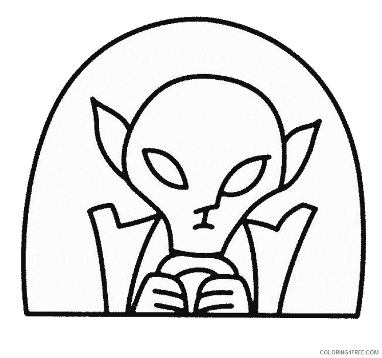 Alien Coloring Pages Printable Coloring4free