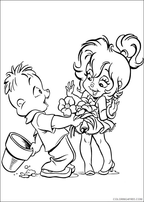 Alvin and The Chipmunks Coloring Pages Printable Coloring4free
