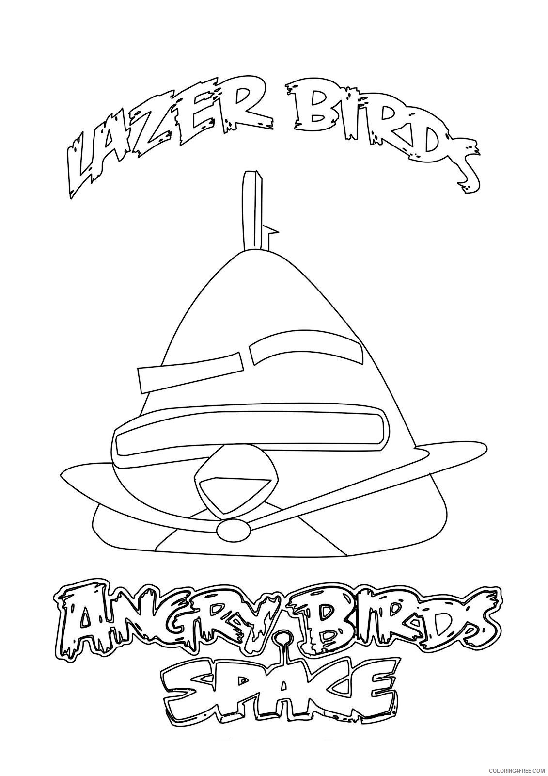 Angry Birds Coloring Pages Printable Coloring4free