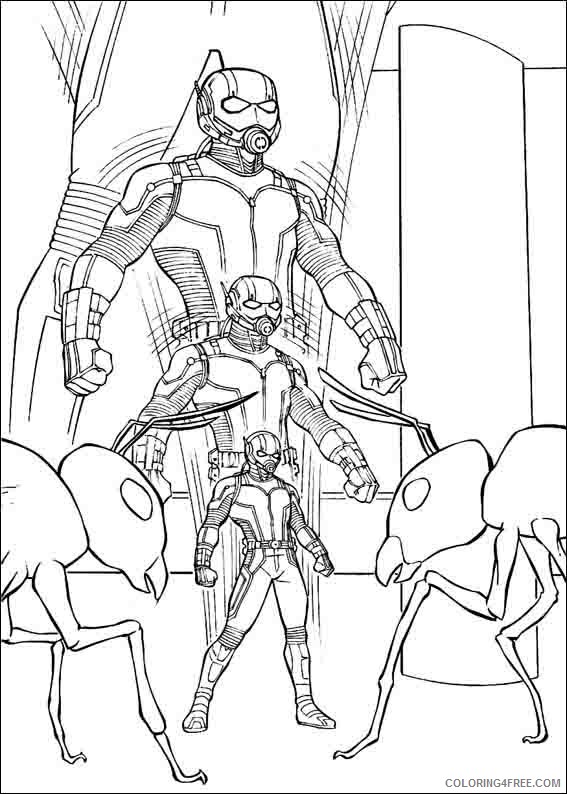 Ant Man Coloring Pages Printable Coloring4free
