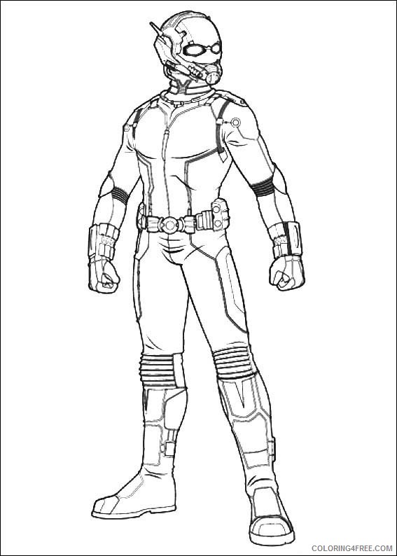 Ant Man Coloring Pages Printable Coloring4free