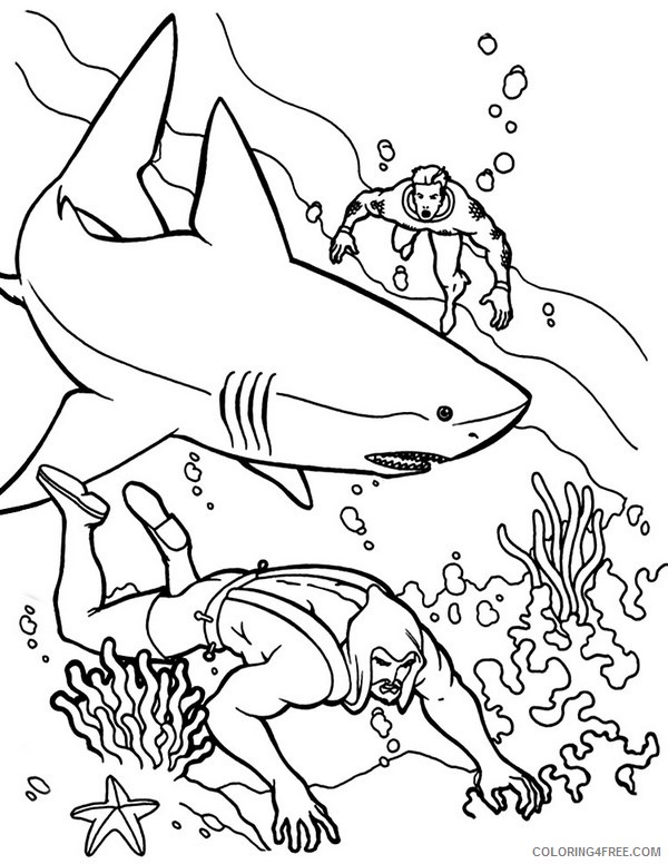 Aquaman Coloring Pages Printable Coloring4free