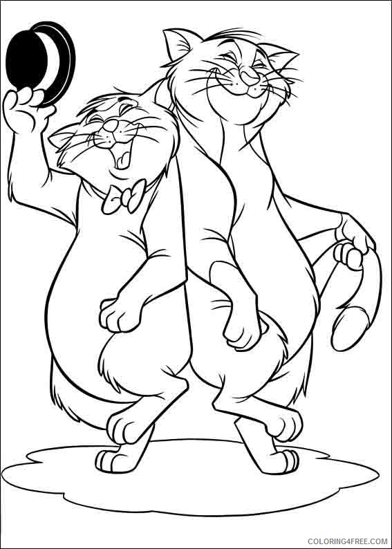 Aristocats Coloring Pages Printable Coloring4free