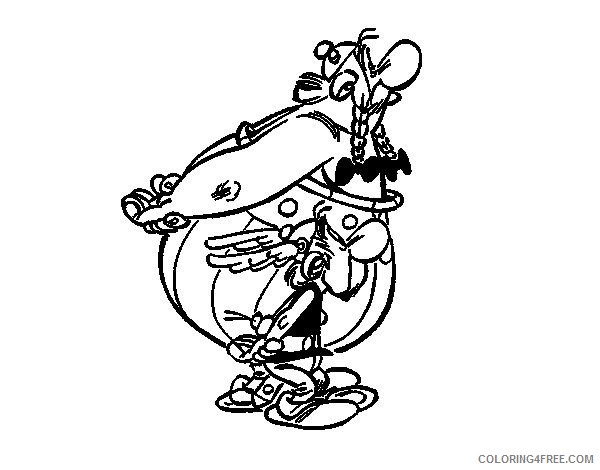 Asterix and Obelix Coloring Pages Printable Coloring4free