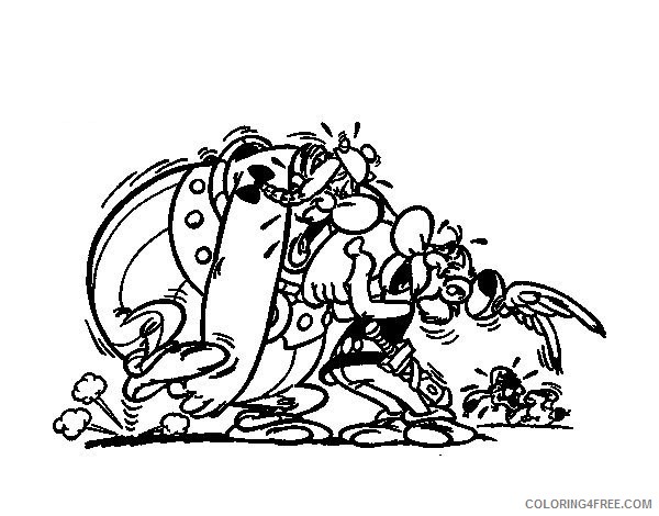Asterix and Obelix Coloring Pages Printable Coloring4free