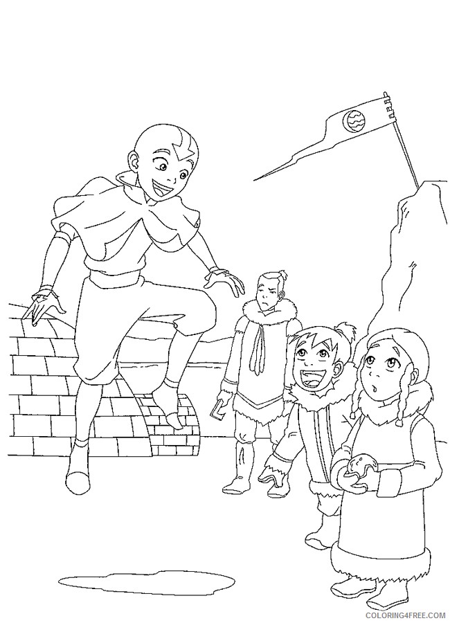 Avatar the Last Airbender Coloring Pages Printable Coloring4free