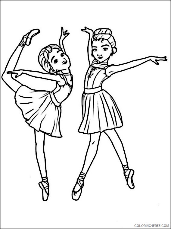 Ballerina Coloring Pages Printable Coloring4free