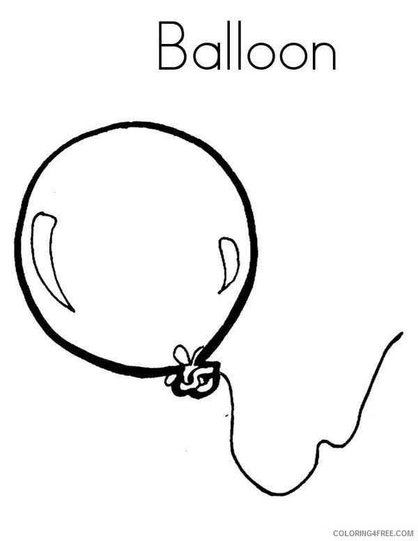 Balloon Coloring Pages Printable Coloring4free