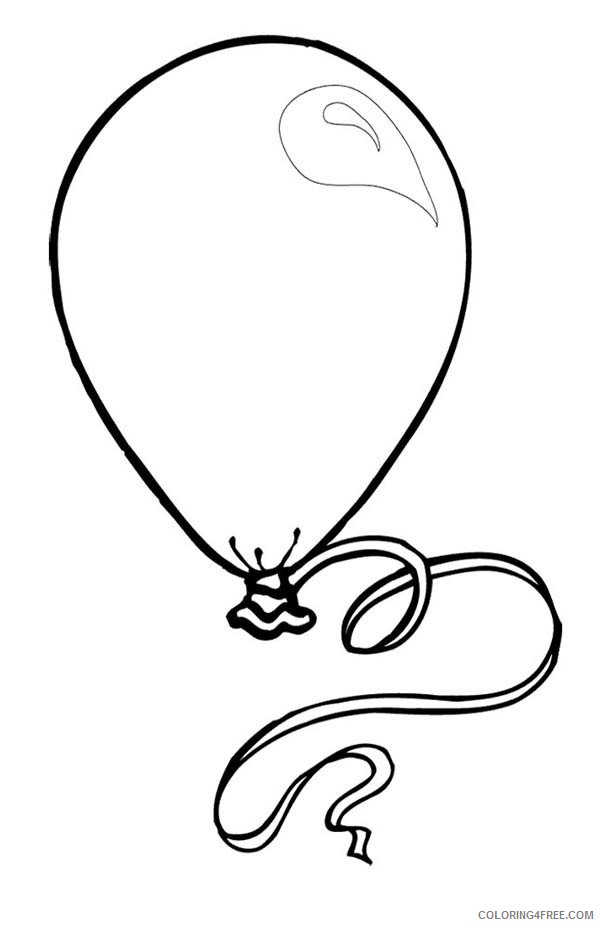 Balloon Coloring Pages Printable Coloring4free