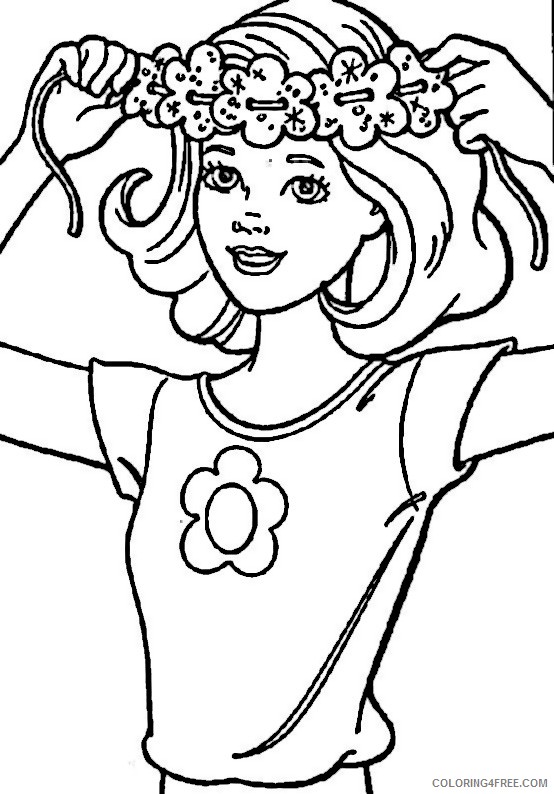 Barbie Coloring Pages Printable Coloring4free