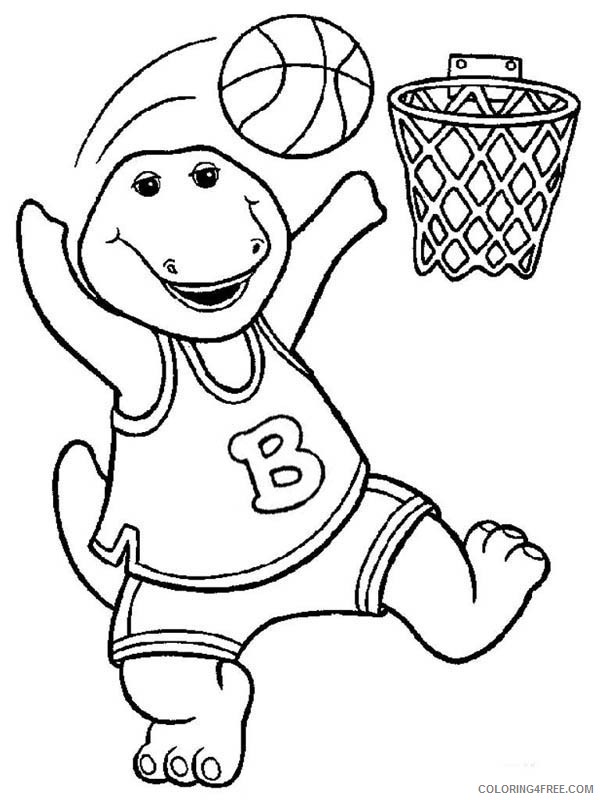 Barney and Friends Coloring Pages Printable Coloring4free